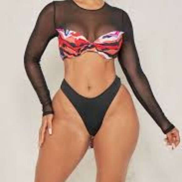 2 piece bikini multi color set - Picture 1 of 2